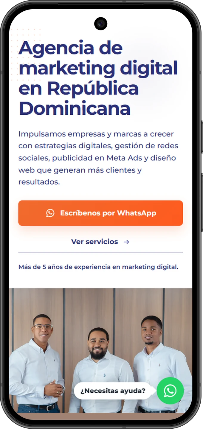 Experiencia móvil de Mixser Agency en un Pixel