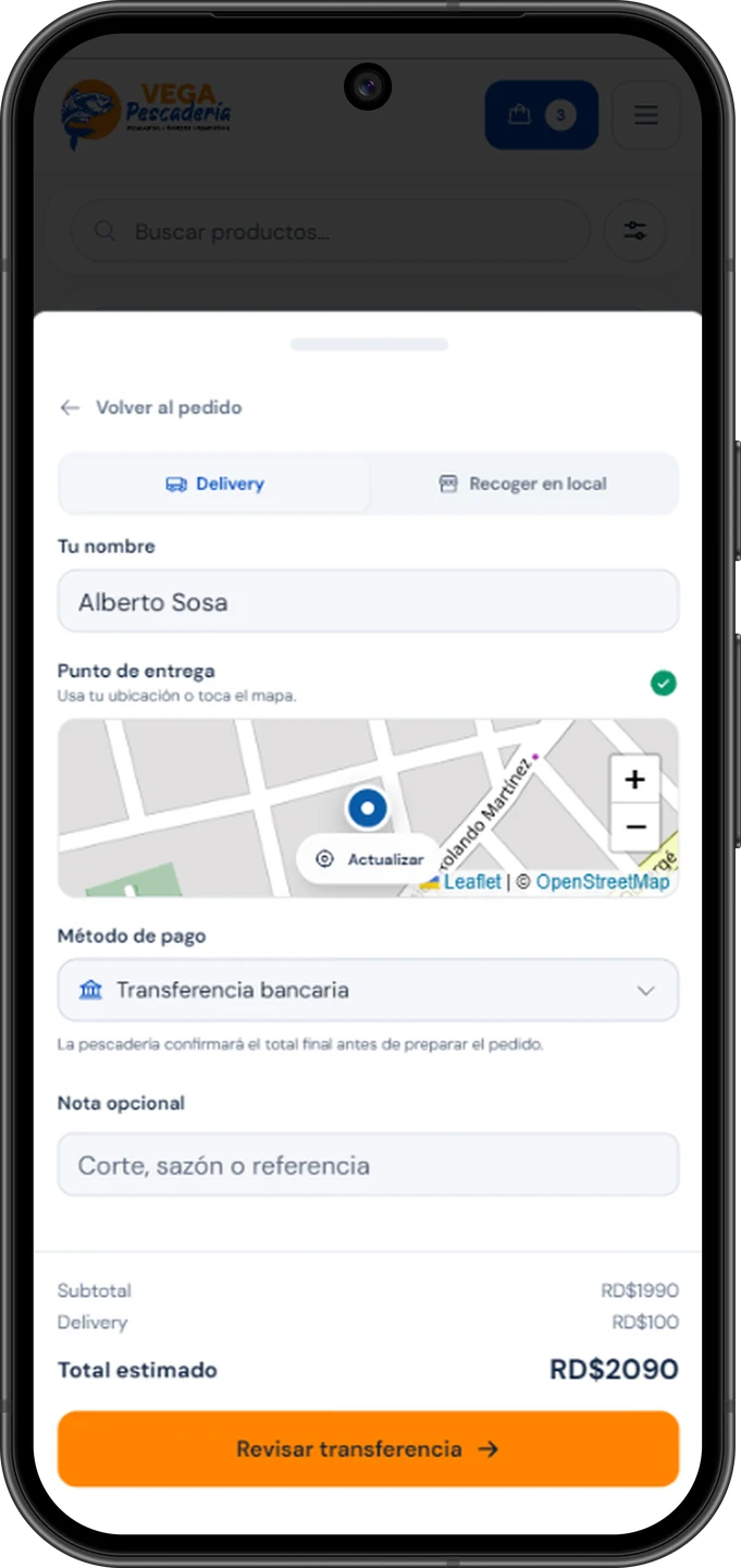 Entrega y forma de pago